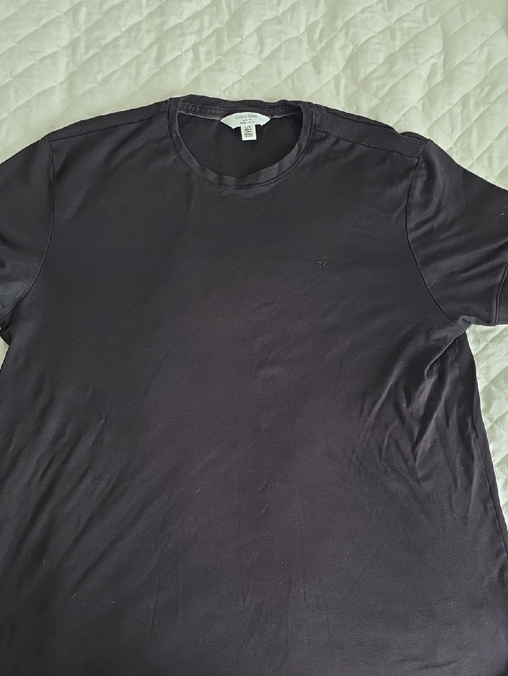 Calvin Klein Men’s Black Crew Neck Short Sleeve Tee